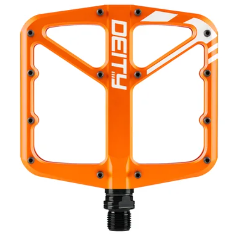 Deity Supervillain Pedals Cycling Parts - Pedal - Mountain Flat Pedal Deity Components Orange