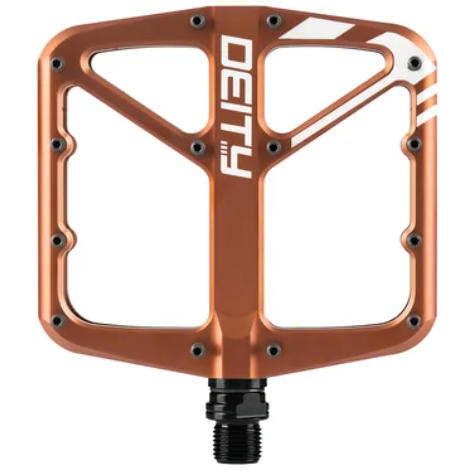Deity Supervillain Pedals Cycling Parts - Pedal - Mountain Flat Pedal Deity Components Bronze