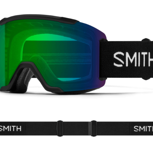 Smith Squad Goggle Eyewear - Goggles Smith Optics Black | ChromaPop Everyday Green Mirror