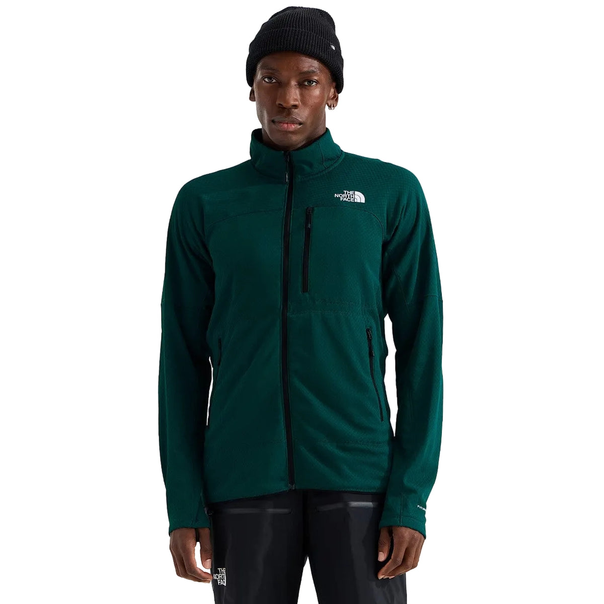 The North Face M Summit FUTUREFLEECE Full Zip Jacket Winter Apparel - Winter Apparel Mens Mid Layer Top The North Face Large Pacific Teal