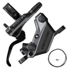 Shimano DISC BRAKE ASSEMBLED SET/J-kit, DEORE, BL-M6200(L), BR-M6220(F), W/O ADAPTER, METAL PAD(W/O FIN), 1000MM