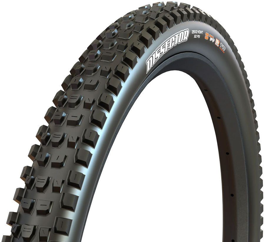 Maxxis Dissector II Tire - 29 x 2.4, Tubeless, Folding, Black, 3C Maxx Terra, EXO+, Wide Trail - three-quarter