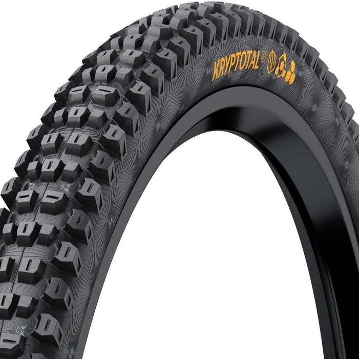 Continental Kryptotal Front Tire - 29 x 2.40, Tubeless, Folding, Black, Soft, Downhill Casing, E25 - three-quarter