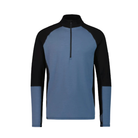 Mons Royale M Olympus Half Zip Winter Apparel - Winter Apparel Mens Base Layer Top Mons Royale Small Blue Slate / Black 