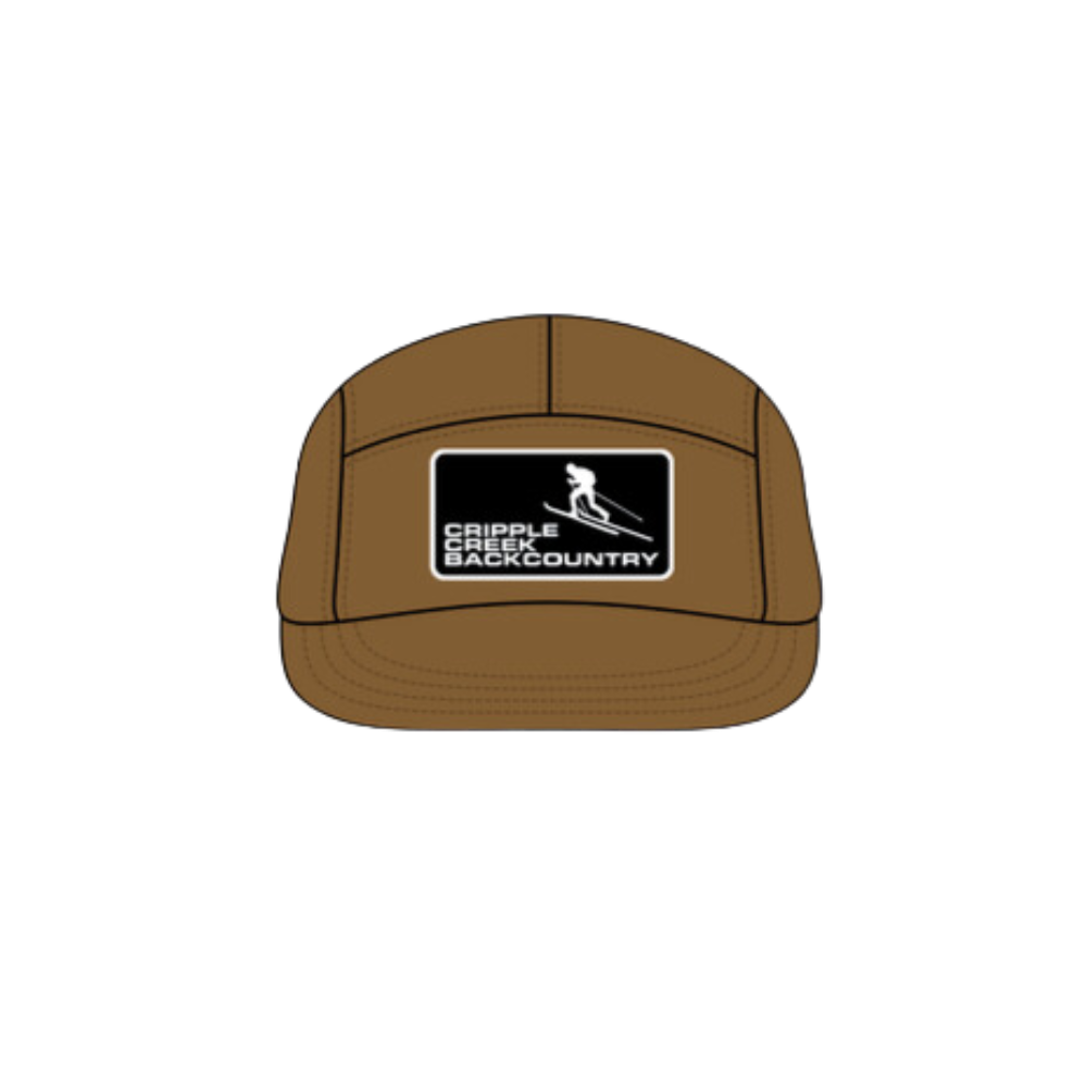 CCBC Cotton Runner Hat Merch Cripple Creek Backcountry Khaki