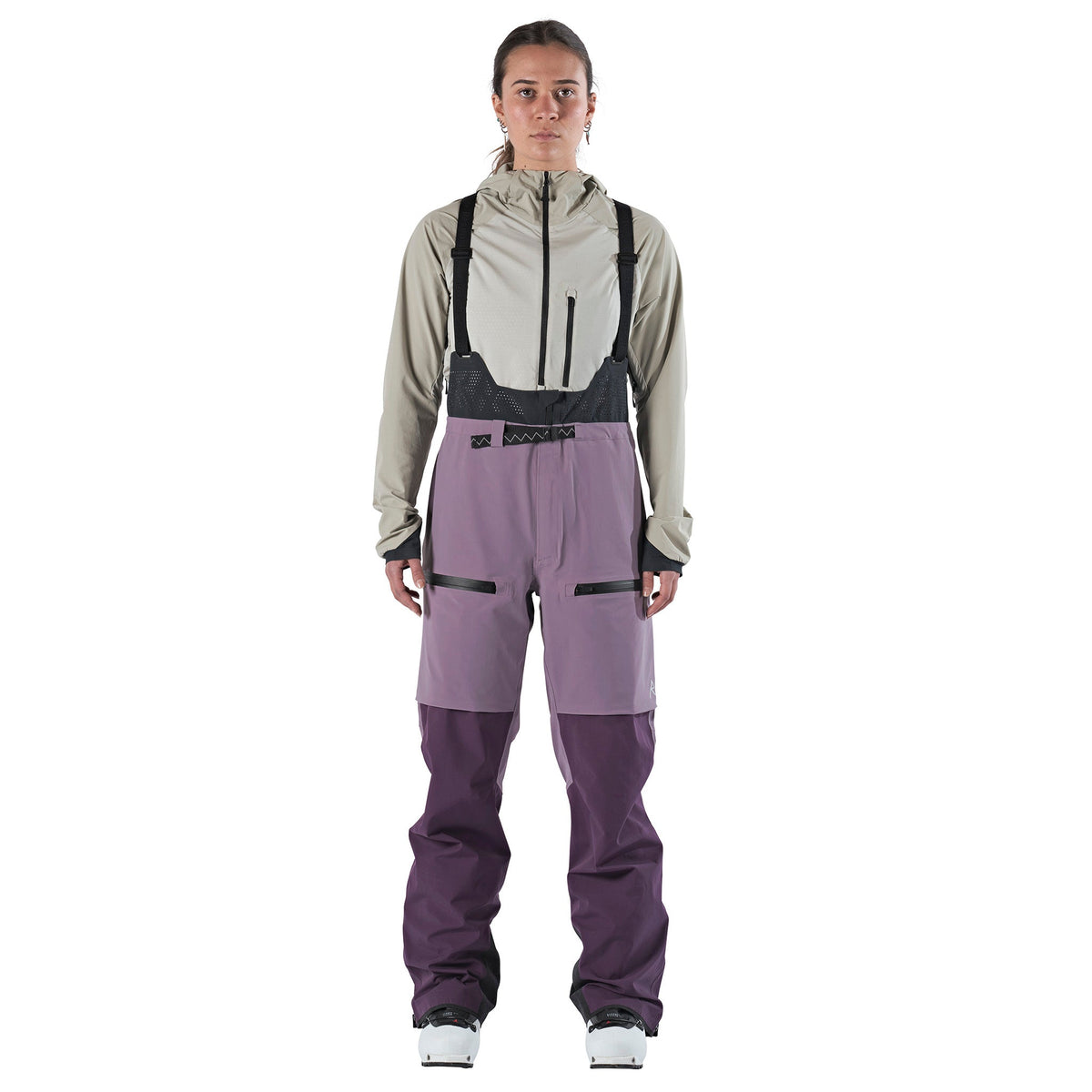 Raide W TourTech Hybrid Bib Winter Apparel - Winter Apparel Womens Softshell Bottom Raide