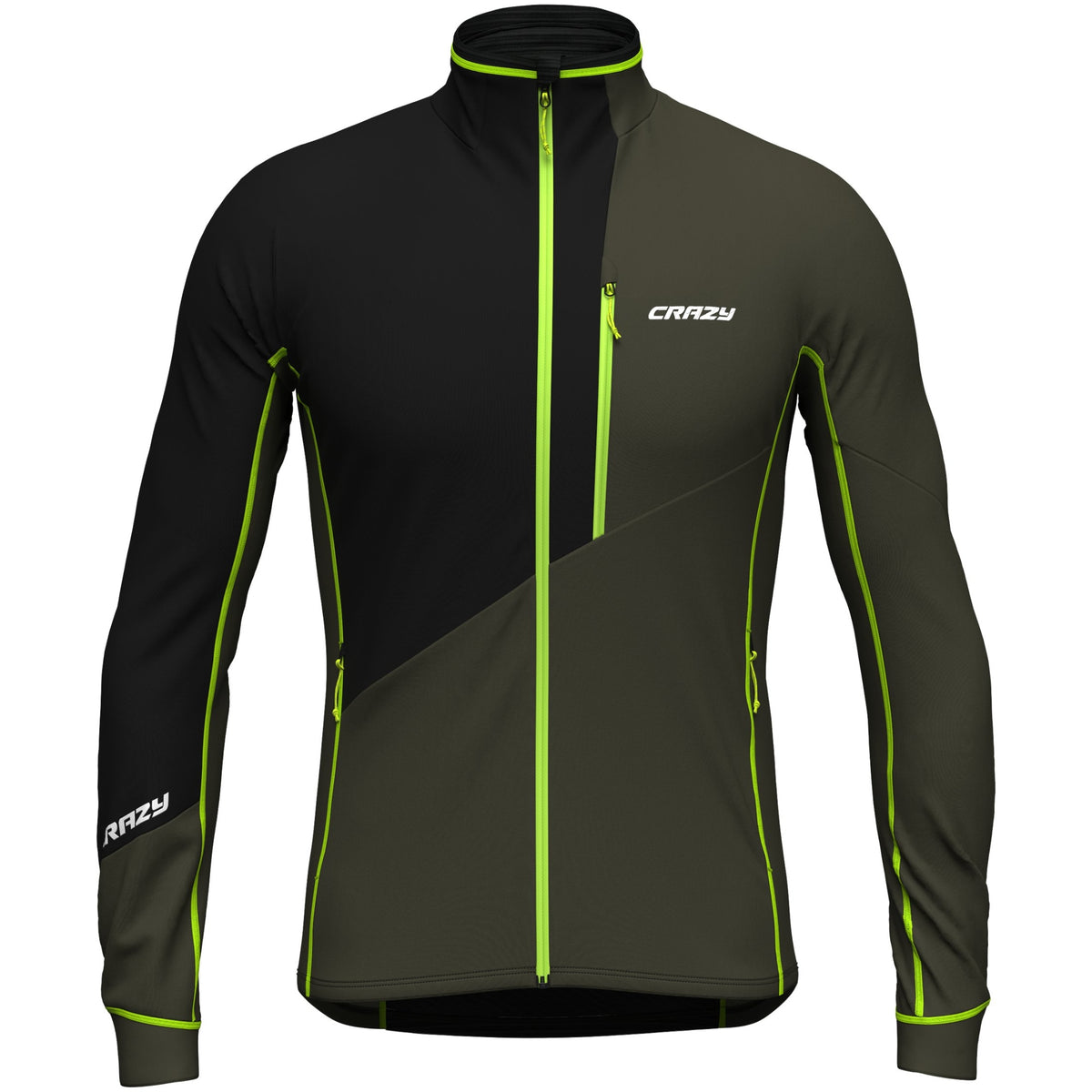 Crazy M Acceleration Pull Winter Apparel - Winter Apparel Mens Mid Layer Top Crazy Large Forest