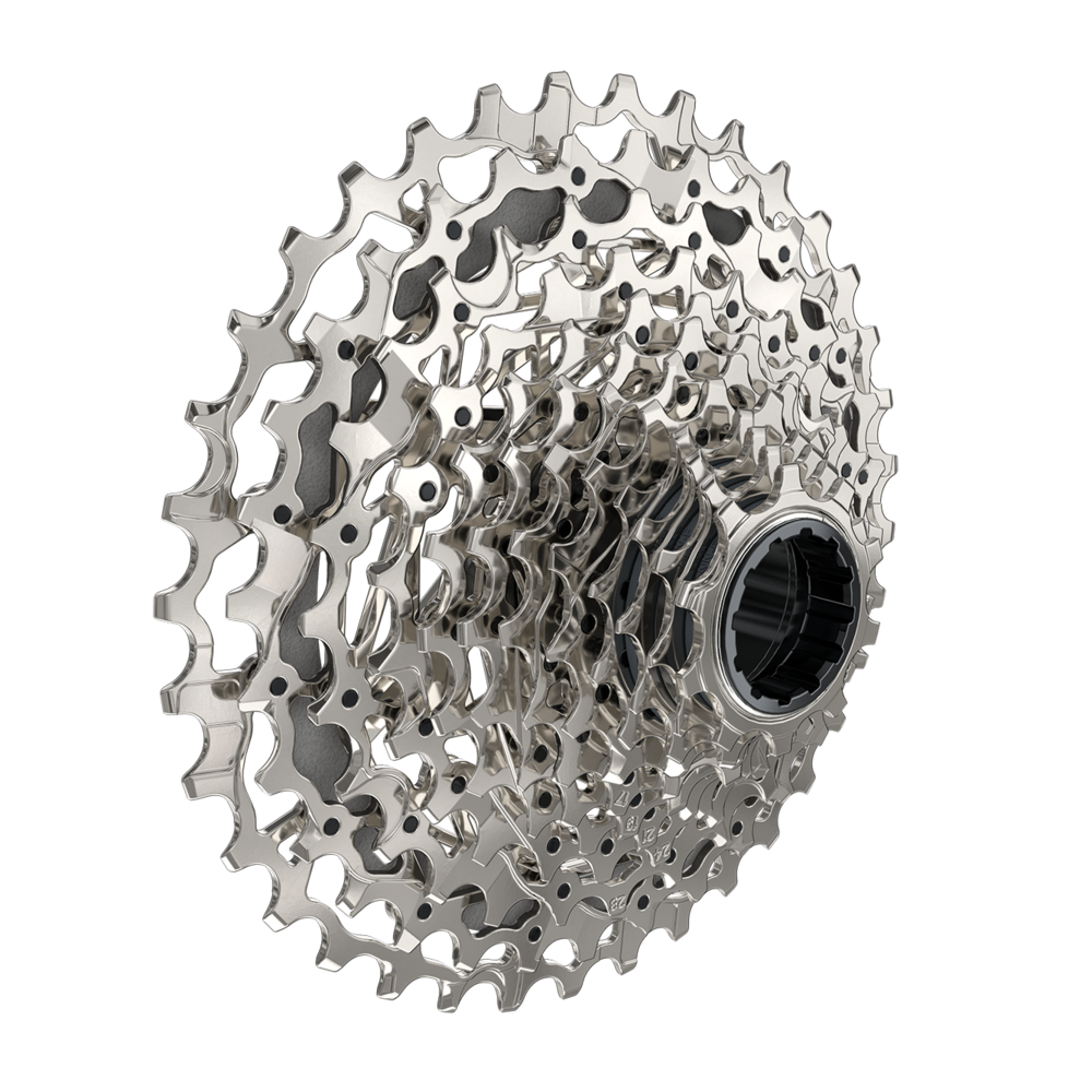 SRAM Rival AXS XG-1250 Cassette - 12-Speed, 10-36t, Silver, For XDR Driver Body, D1 Cycling Parts - Cassette SRAM