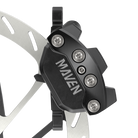 SRAM Maven Silver Disc Brake and Lever - Rear, Post Mount, 4-Piston, Aluminum Lever, SS Hardware, Black, A1 Cycling Parts - Brake - Brake Lever SRAM