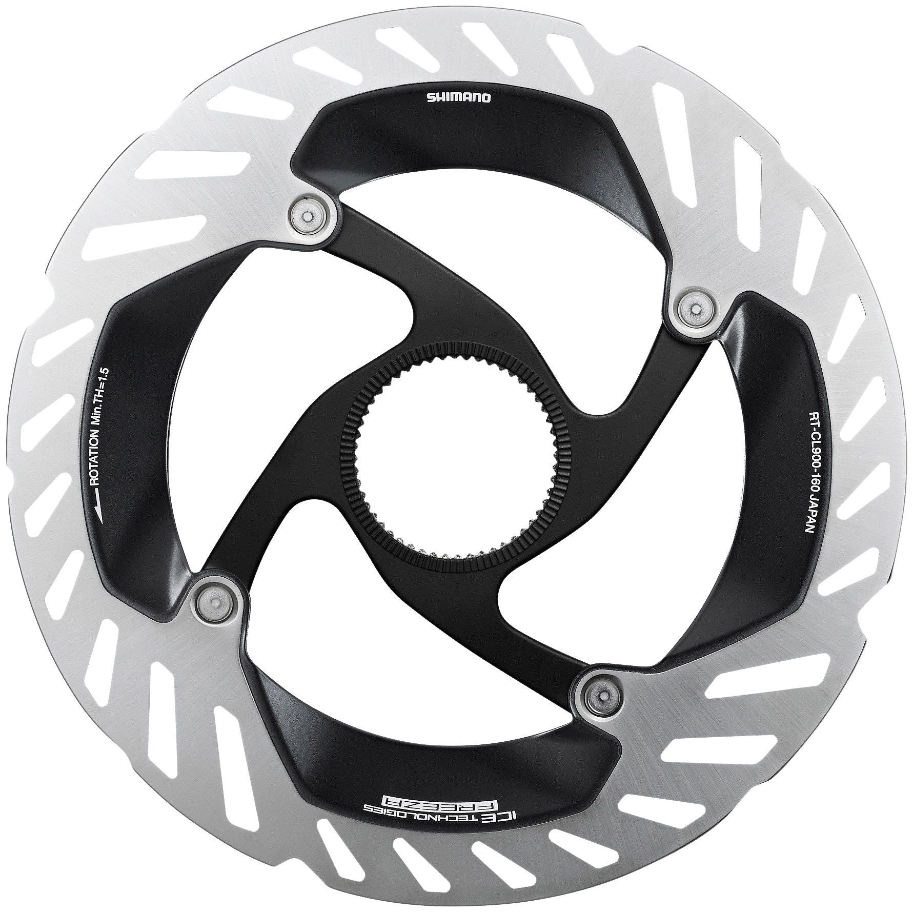 Shimano Dura-Ace RT-CL900 S Disc Brake Rotor with Lockring - 160mm, CenterLock, Silver Cycling Parts - Brake - Disc Brake Rotors Shimano