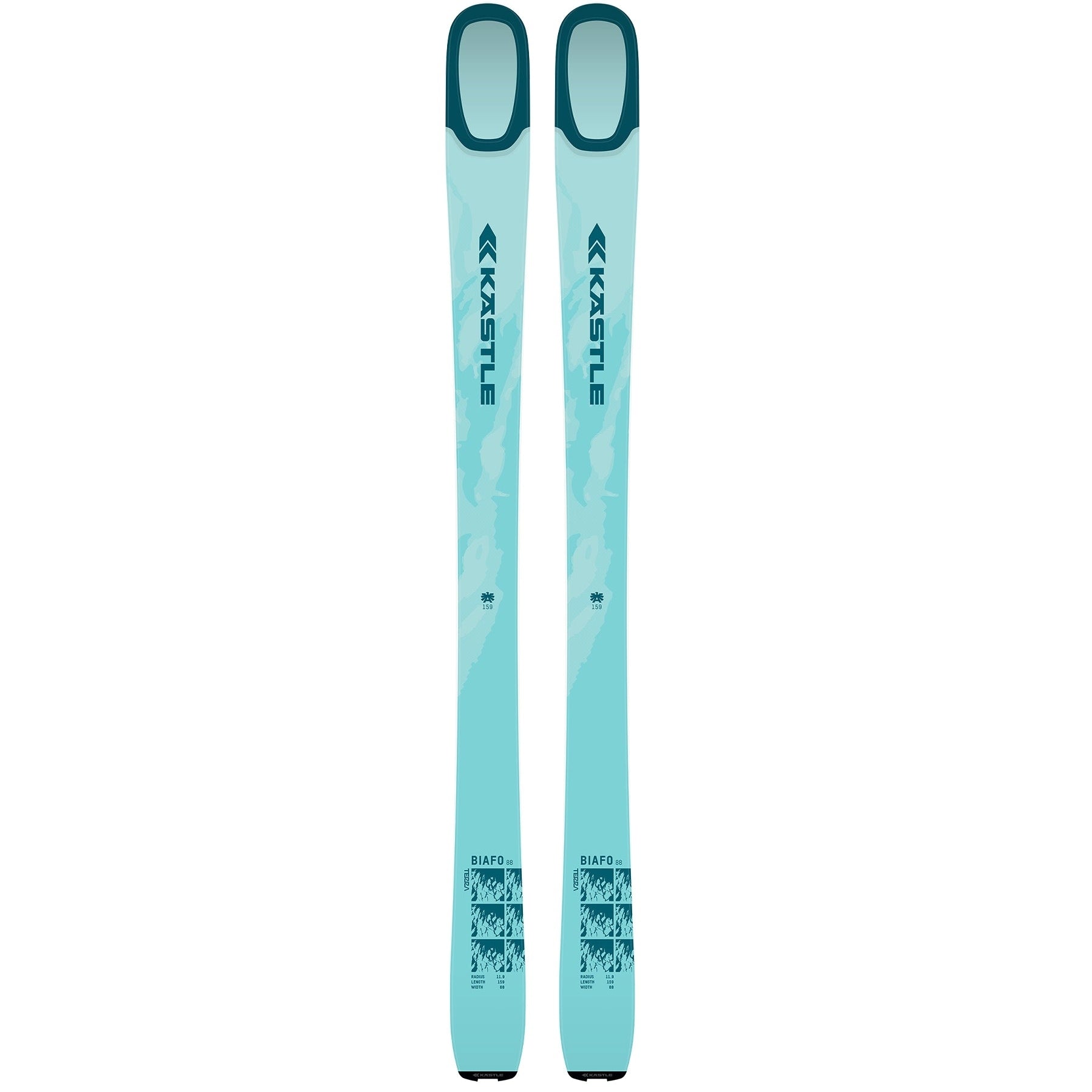 Kastle Biafo 88 Alpine Touring Ski Skis - Touring Skis - Ski Mountaineering - Mens-Unisex Kastle