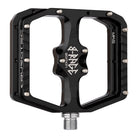 Burgtec Penthouse Flat MK5 B-Rage Edition Pedals, Burg Black - three-quarter