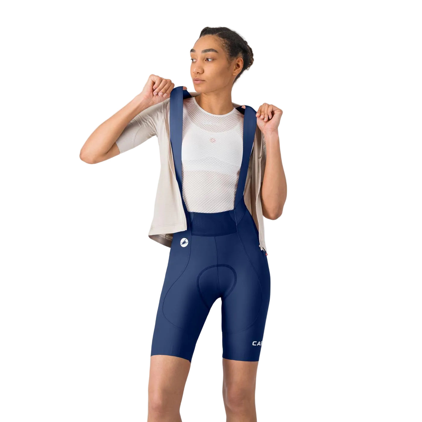Castelli W Espresso 2 DT Bibshort Cycling Apparel - Womens - Shorts - Bib Shorts Castelli Small Belgian Blue