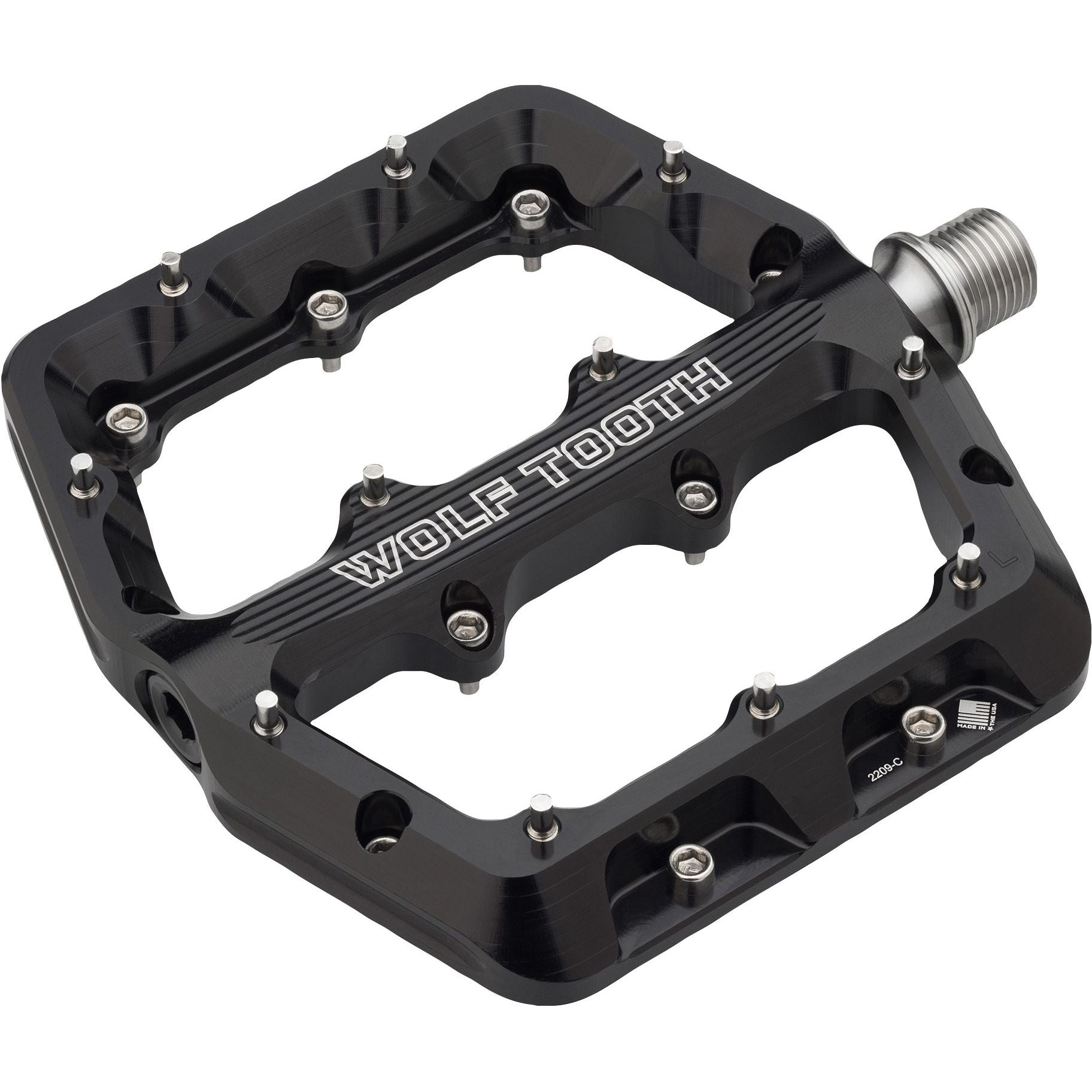 Wolf Tooth Waveform Pedals Cycling Parts - Pedal - Mountain Flat Pedal Wolf Tooth Small Black