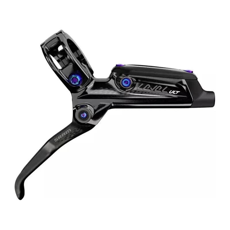 SRAM Level Ultimate Disc Brake and Lever - Rear, Hydraulic, Post Mount, Black with Rainbow Hardware, B1 - Cripple Creek Backcountry