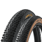 Continental Dubnital tubeless MTB tire, Black — pair, 3/4 angle