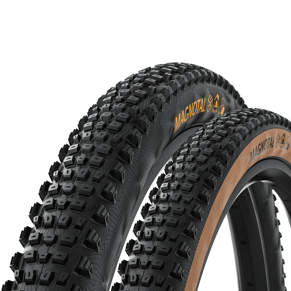 Continental Magnotal Tire - 27.5 x 2.40, Tubeless, Folding, Black, Grip, Trail Casing, E25 Tires and Tubes - Mountain Tires - 27.5" Continental