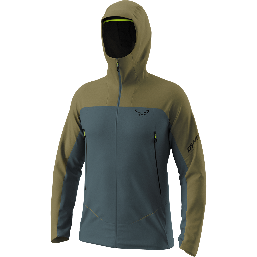 Dynafit Ridge Dynastretch Jacket M Winter Apparel - Winter Apparel Mens Softshell Top Dynafit Large Military Green