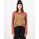 Mons Royale W Yotei Merino Long Sleeve Winter Apparel - Winter Apparel Womens Base Layer Top Mons Royale Medium Canyon Rose / Toffee