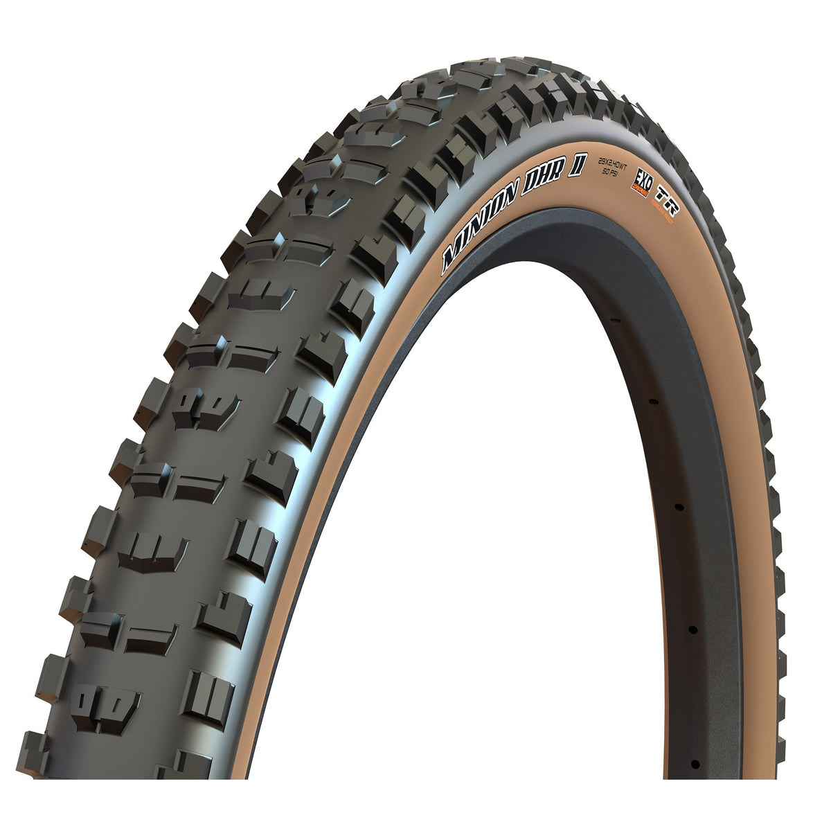 Maxxis Minion DHR II - 29 x 2.4, TR, Black/Tan, Dual, EXO, WT Tires and Tubes - Mountain Tires - 29" Maxxis