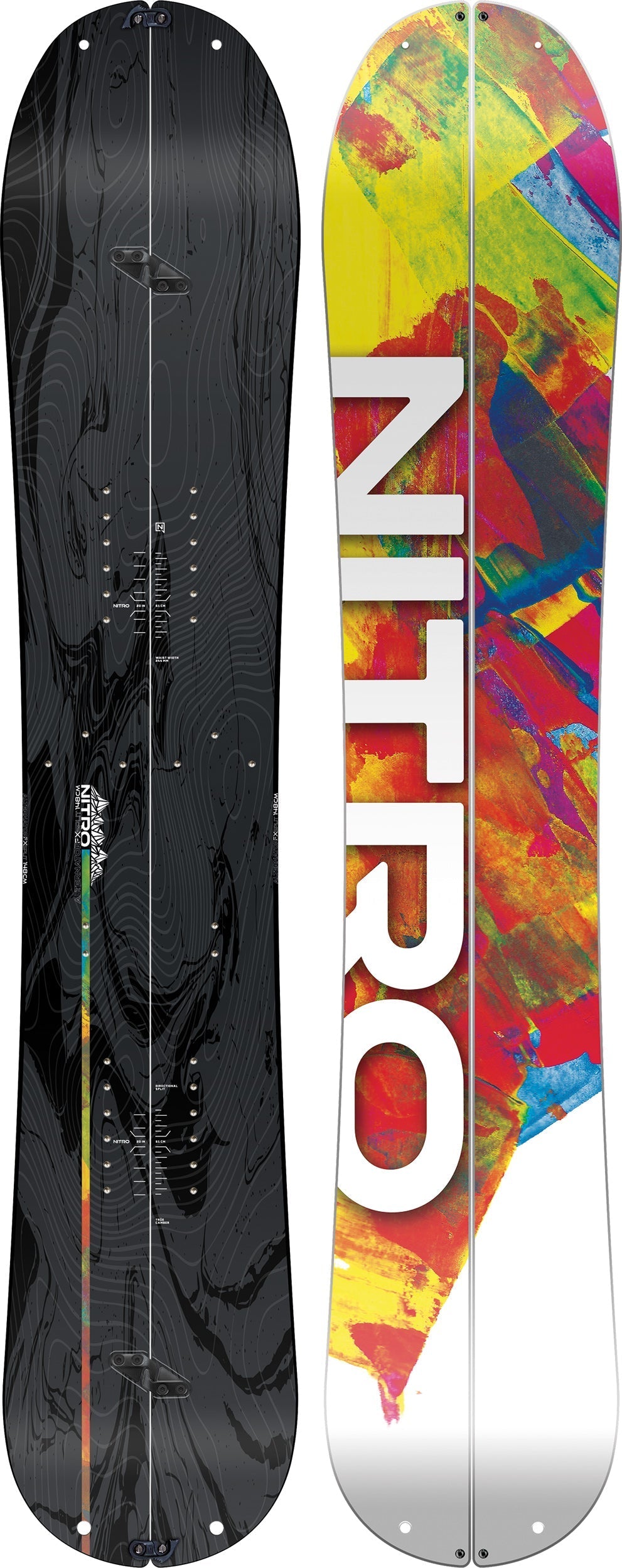 Nitro Alternator FX Splitboard — separated into split halves