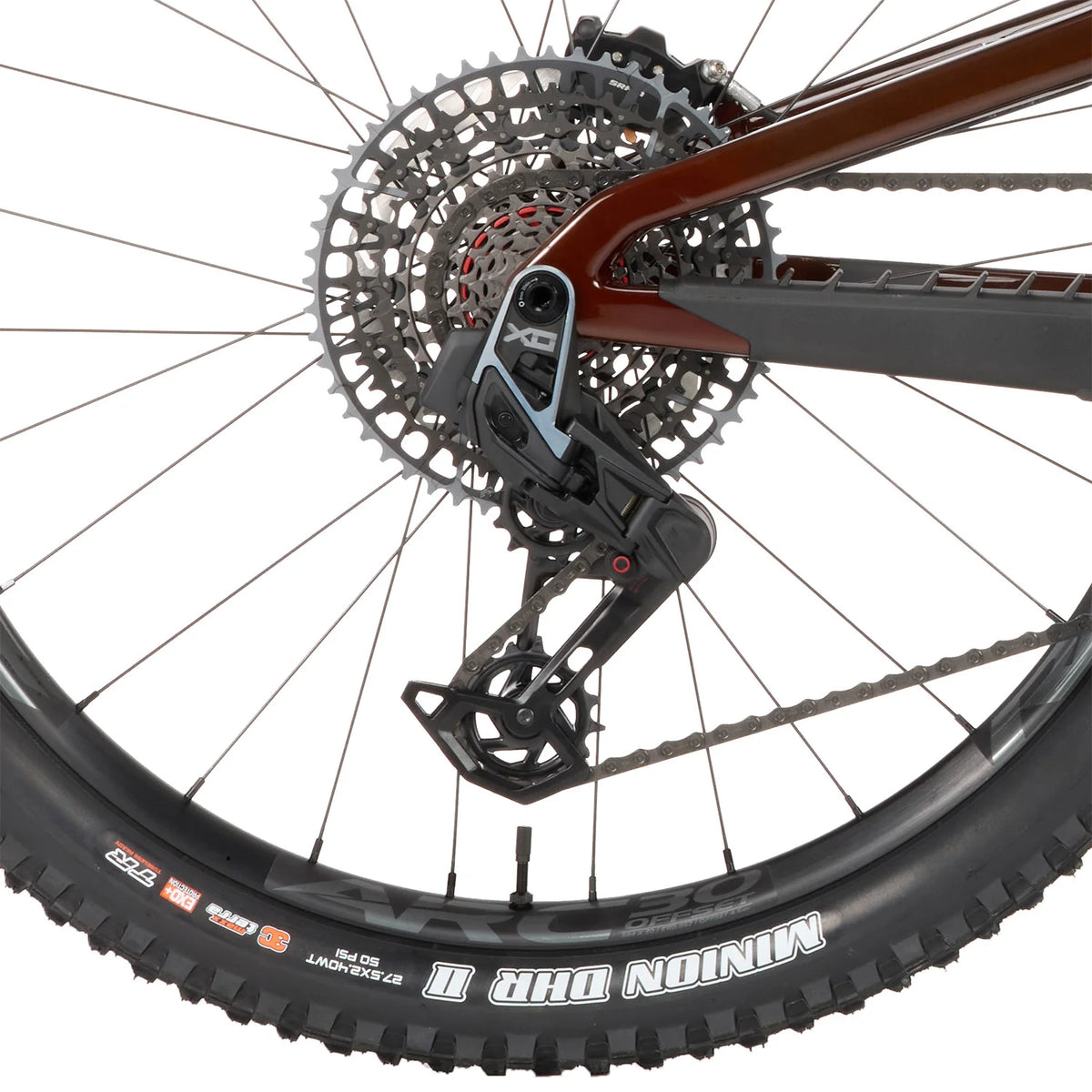 (Used) Santa Cruz Bronson 5 CC MX 25 X0 AXS-Kit Medium Root Beer Bicycle - Mountain - Trail Cripple Creek Backcountry