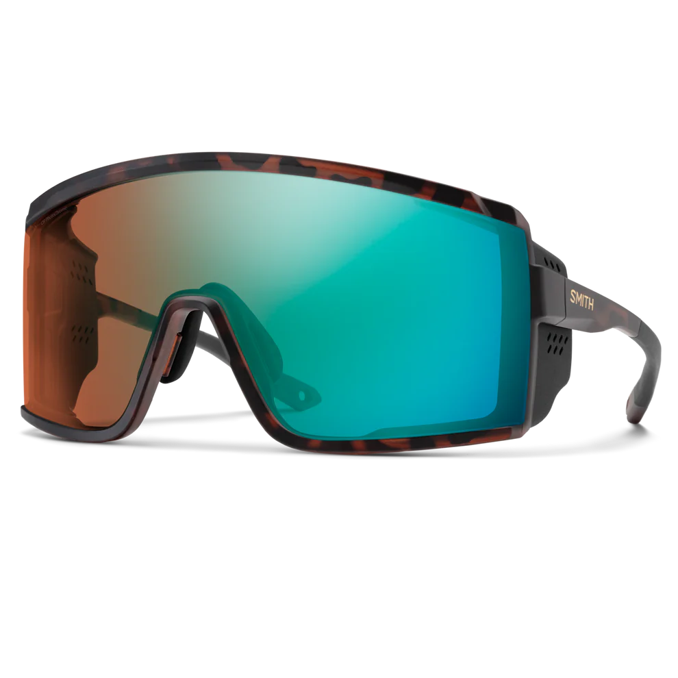 Smith Pursuit Glacier Sunglasses Eyewear - Sunglasses Smith Optics Matte Tortoise | ChromaPop Glacier Photochromic Copper Opal Mirror