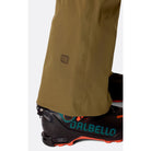rab kinetic alpine stretch bib oak bottom