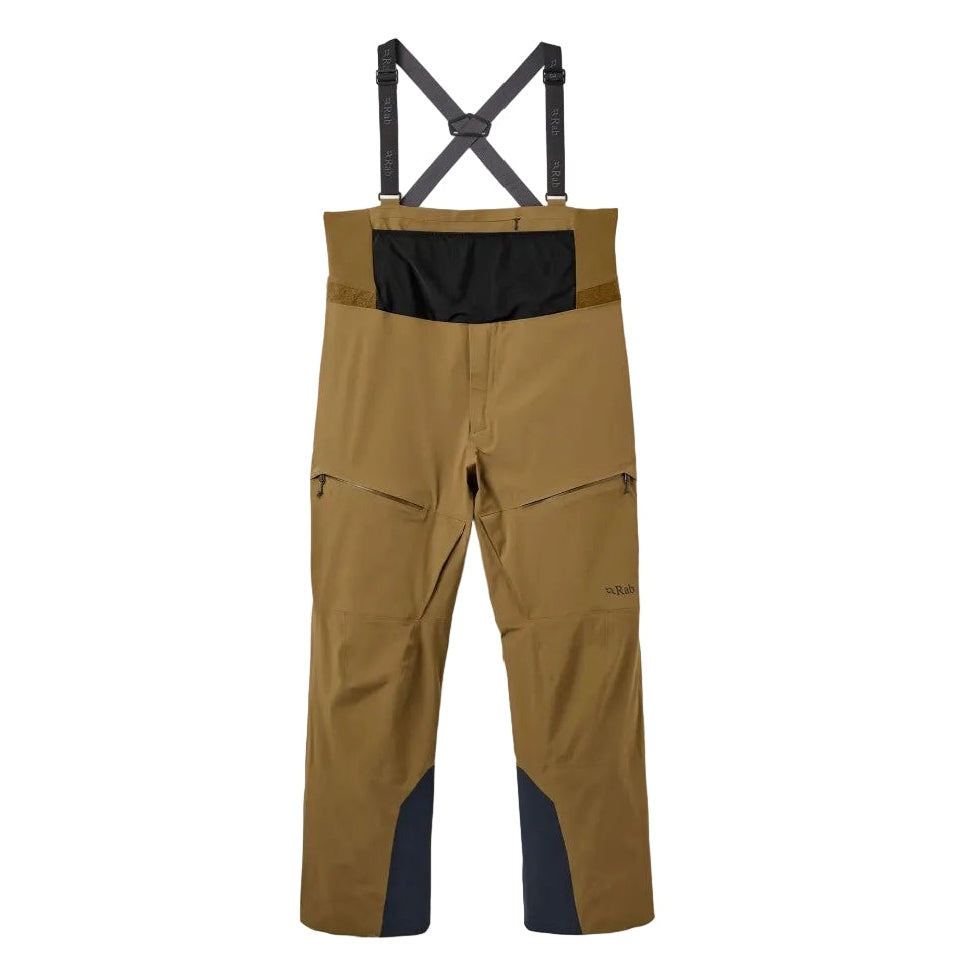 rab kinetic alpine stretch bib oak front