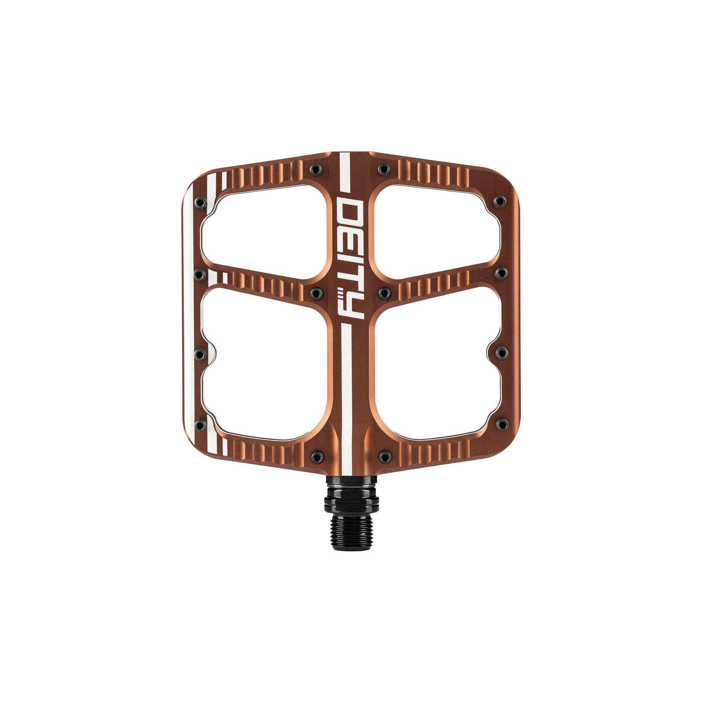 Deity Flat Trak Pedals Cycling Parts - Pedal - Mountain Flat Pedal Deity Components Bronze  