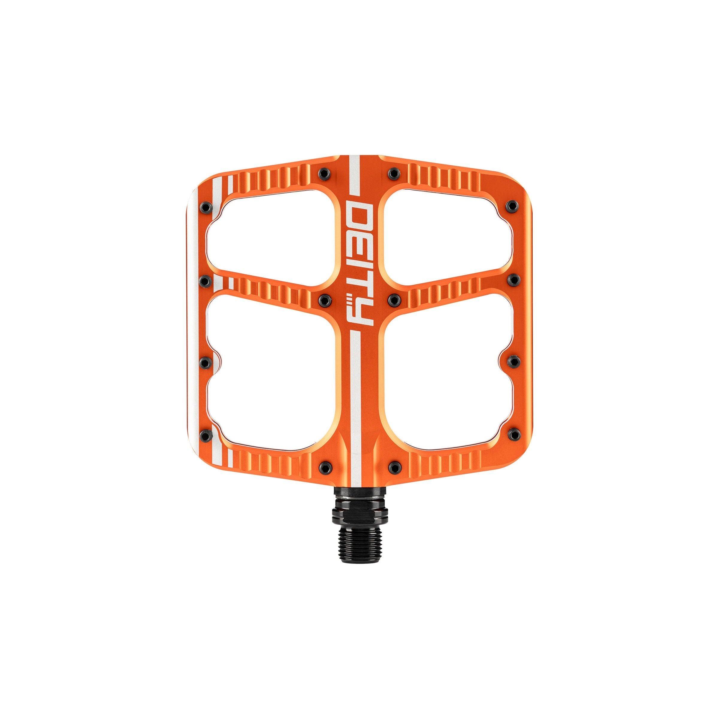 Deity Flat Trak Pedals Cycling Parts - Pedal - Mountain Flat Pedal Deity Components Orange  