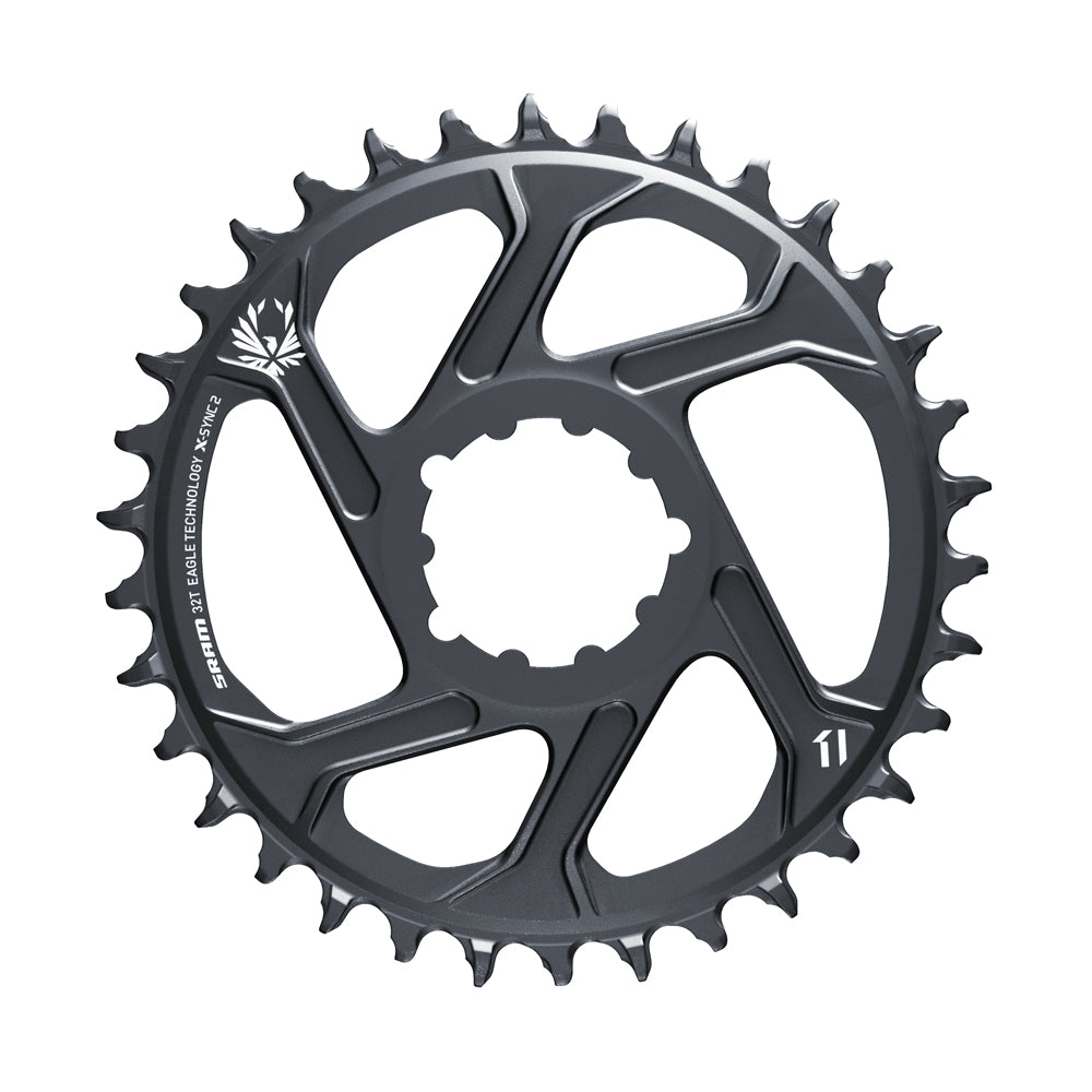Sram Chain Ring X-SYNC 2 32T Direct Mount 3mm Offset Boost Eagle Cold Forged Lunar Grey (finish of GX Eagle C1 matches crank arms) Cycling Parts - Chainring SRAM