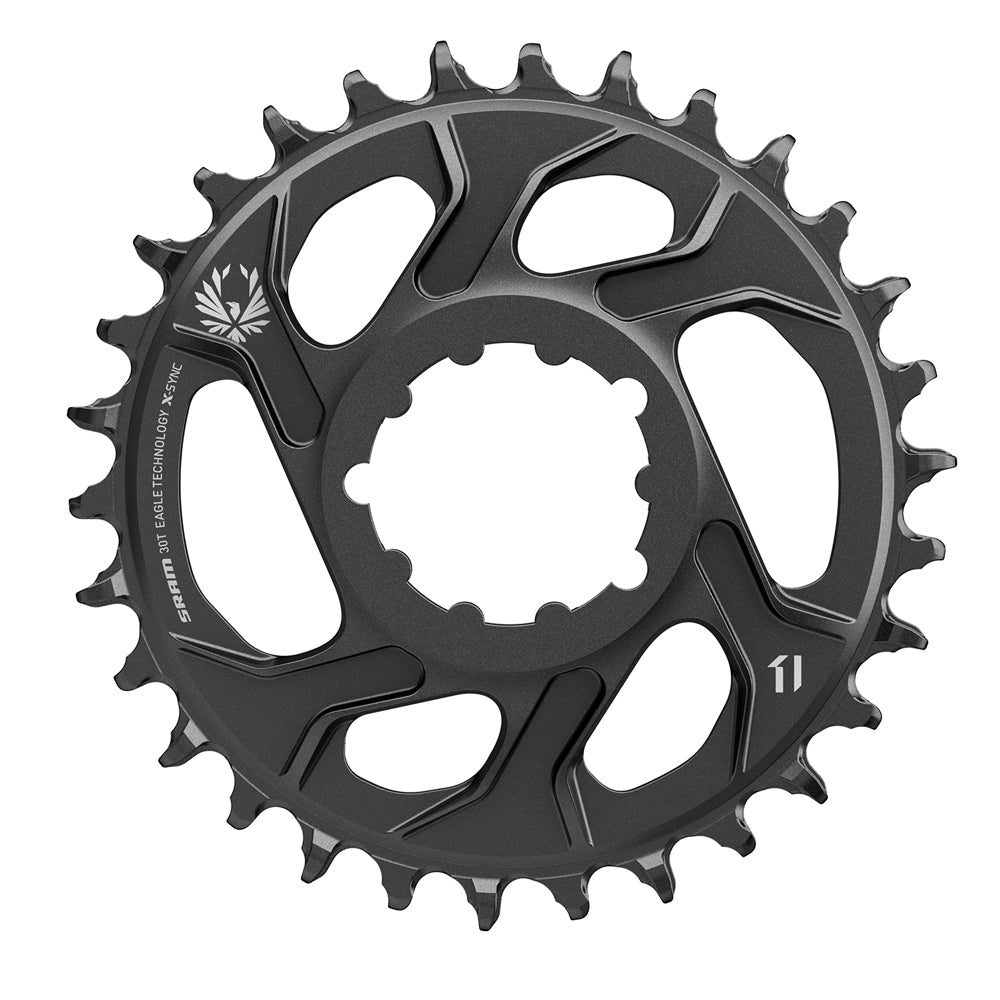 SRAM Chain Ring X-SYNC 2 30T Direct Mount 3mm Offset Boost Alum 12speed Black Cycling Parts - Chainring SRAM
