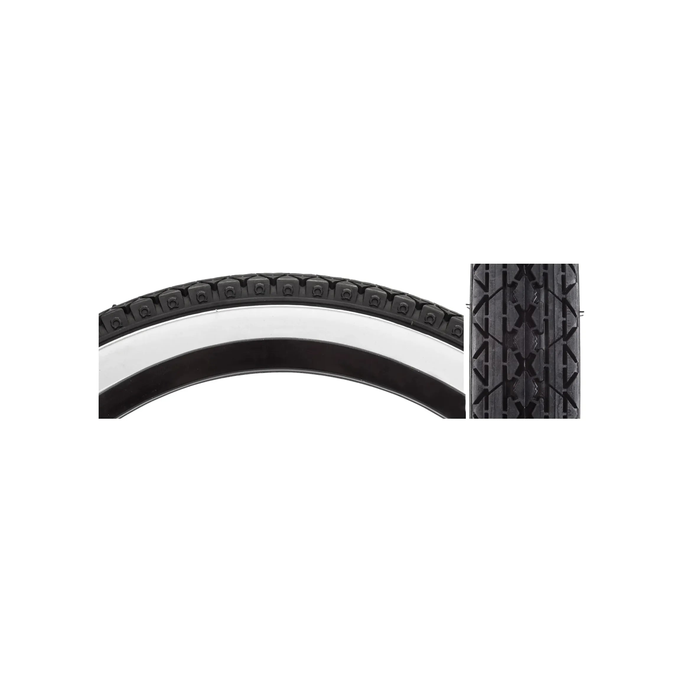 Sunlite Tire 26x2.125 Cruiser CST241 BK/WHT Wire Tires and Tubes - Road Tires - 700c SUNLITE