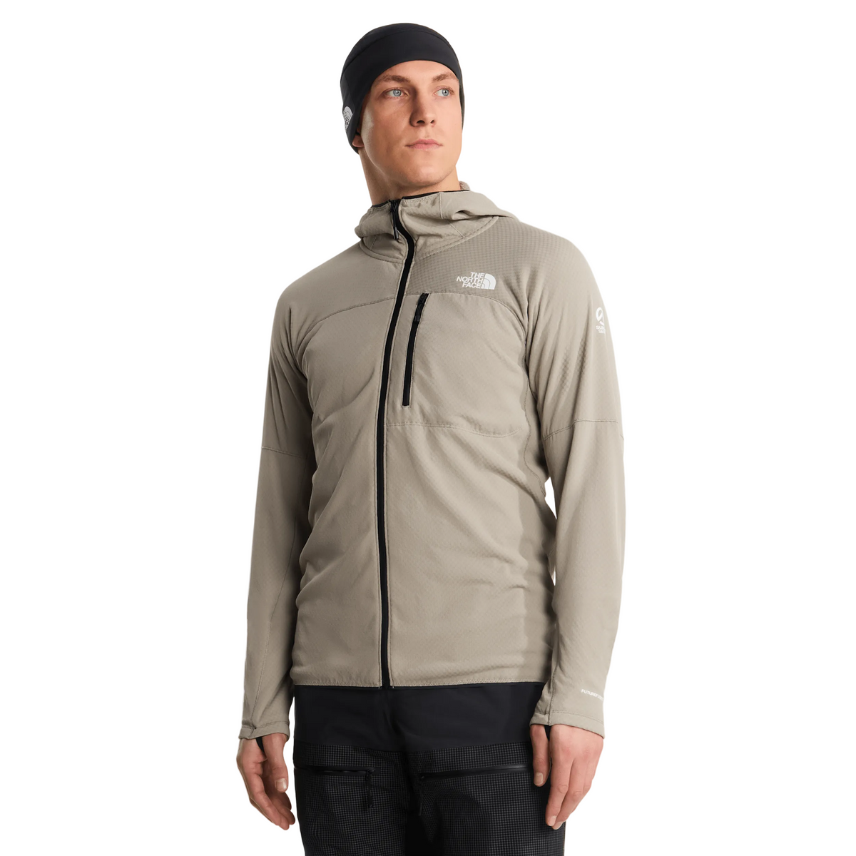 The North Face M Summit FUTUREFLEECE Full Zip Hoodie Winter Apparel - Winter Apparel Mens Mid Layer Top The North Face Large Stone Slab