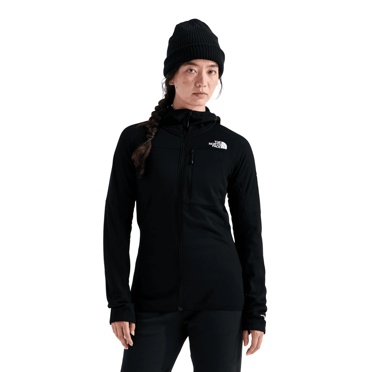 The North Face W Summit FUTUREFLEECE Full Zip Hoodie Winter Apparel - Winter Apparel Womens Mid Layer Top The North Face Large TNF Black