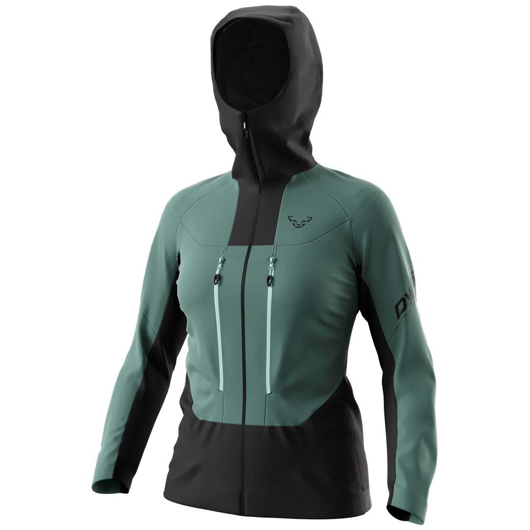 Dynafit W TLT Touring Dynastretch Jacket (2024 Winter Apparel - Winter Apparel Womens Softshell Top Dynafit Small Atlantic
