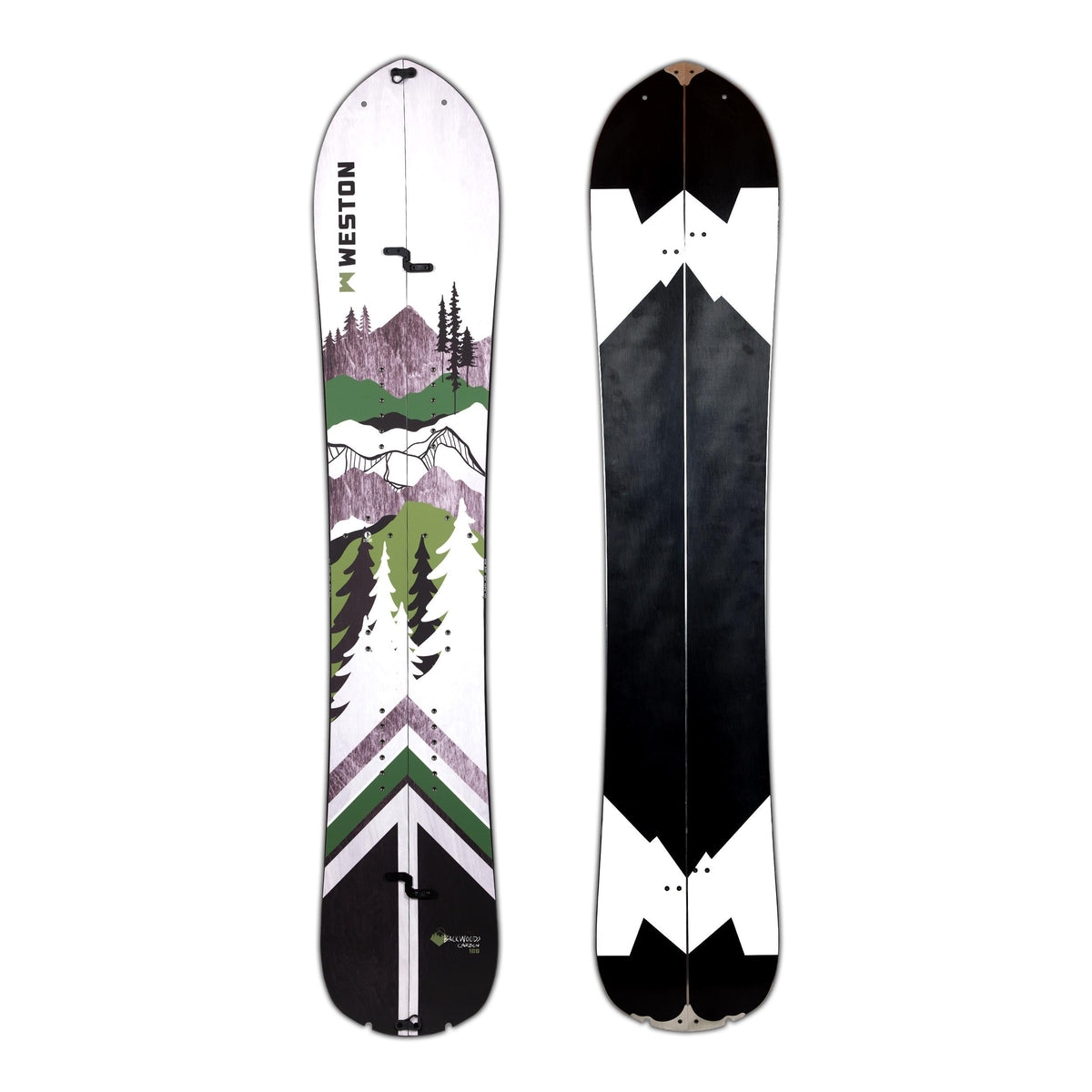 Weston Backwoods Carbon Splitboard — topsheet and base