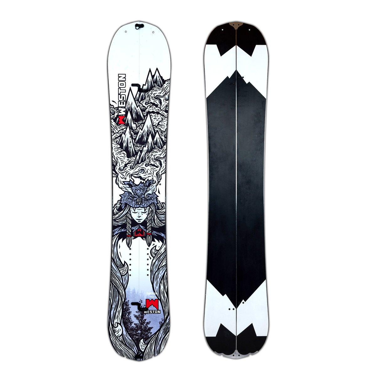 Weston Gnarnia Carbon Splitboard — topsheet and base