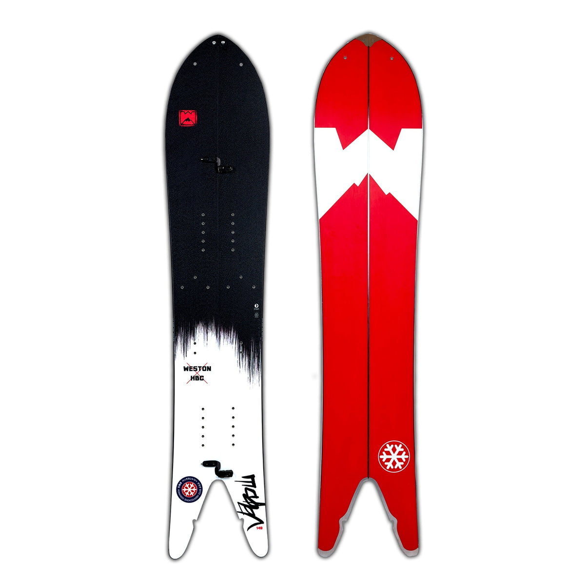 Weston Japow Splitboard — topsheet and base