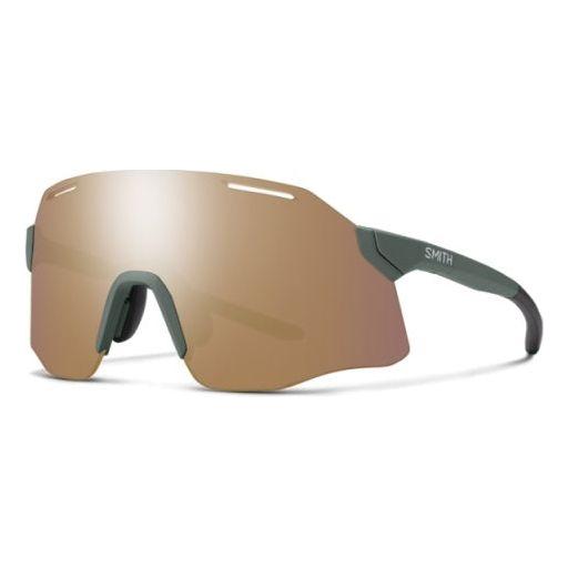 Smith Vert Eyewear - Sunglasses Smith Optics Matte Alpine Green + ChromaPop Rose Gold Mirror Lens