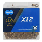 KMC X12 Chain - 12-Speed, 126 Links, Gold Cycling Parts - Chain - Master Link KMC