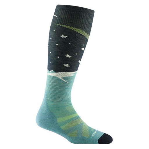 Darn Tough Aurora Over-The-Calf Lightweight With Cushion Socks Winter Apparel - Socks Darn Tough Medium aqua