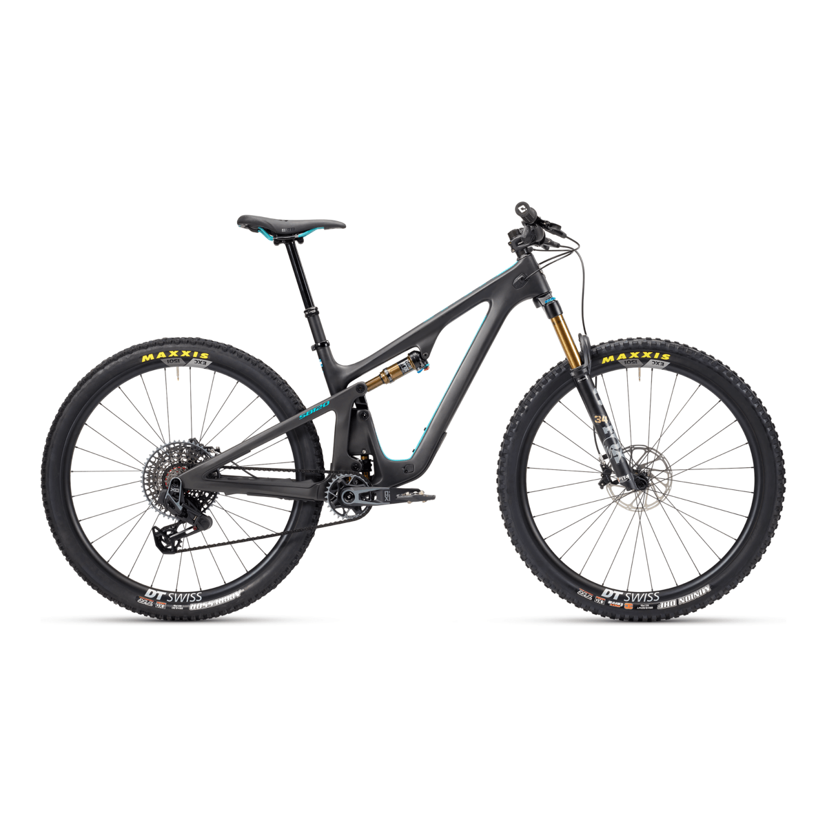 Yeti SB120 T-Series XO T-Type Bicycle - Mountain - Trail Yeti Cycles Large Raw/Turq 