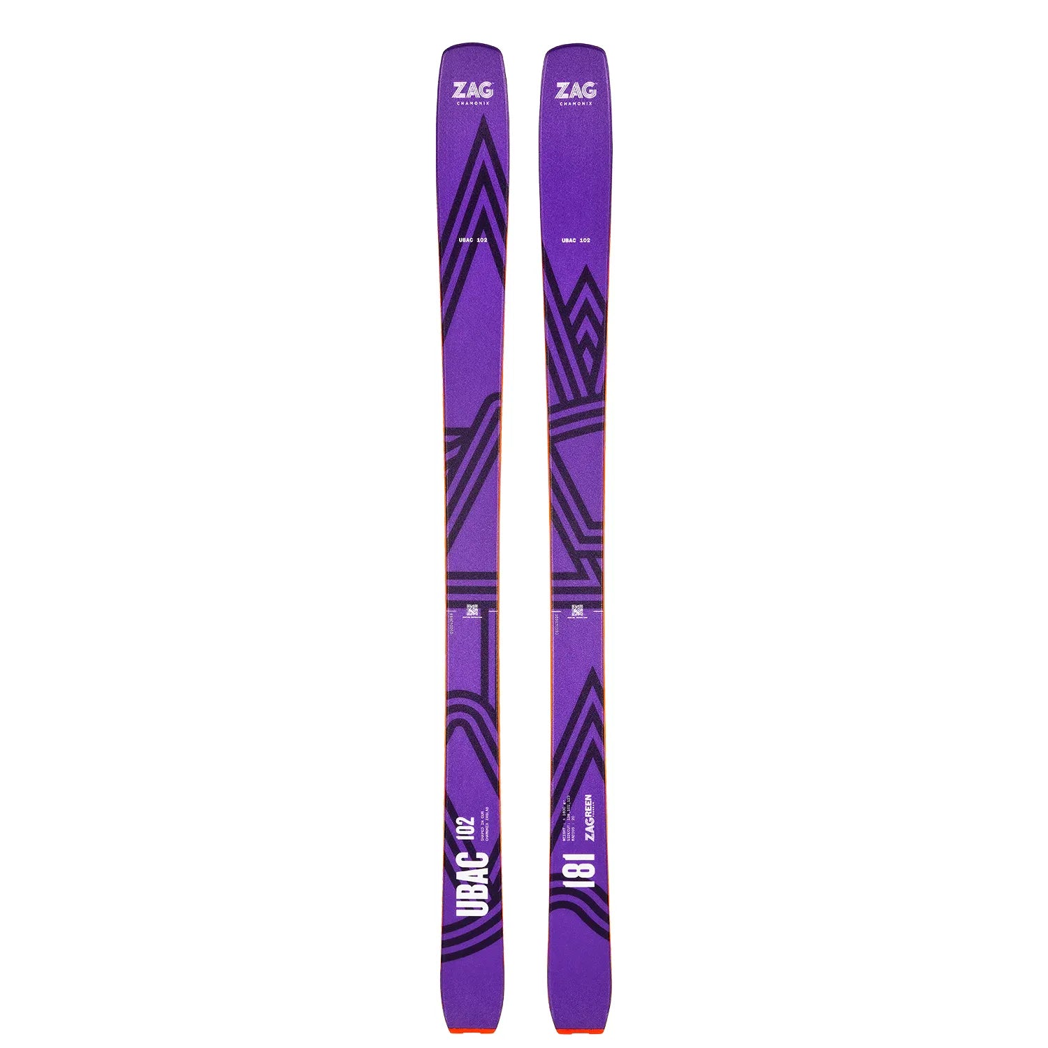Zag UBAC 102 Alpine Ski Skis - Alpine Skis - Mens-Unisex Zag Skis
