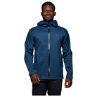 Black Diamond M Stormline Stretch Rain Jacket Summer Apparel - Mens Black Diamond Small Indigo 