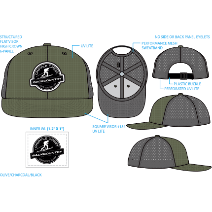 CCBC Fitness Trucker Hat Merch Cripple Creek Backcountry   