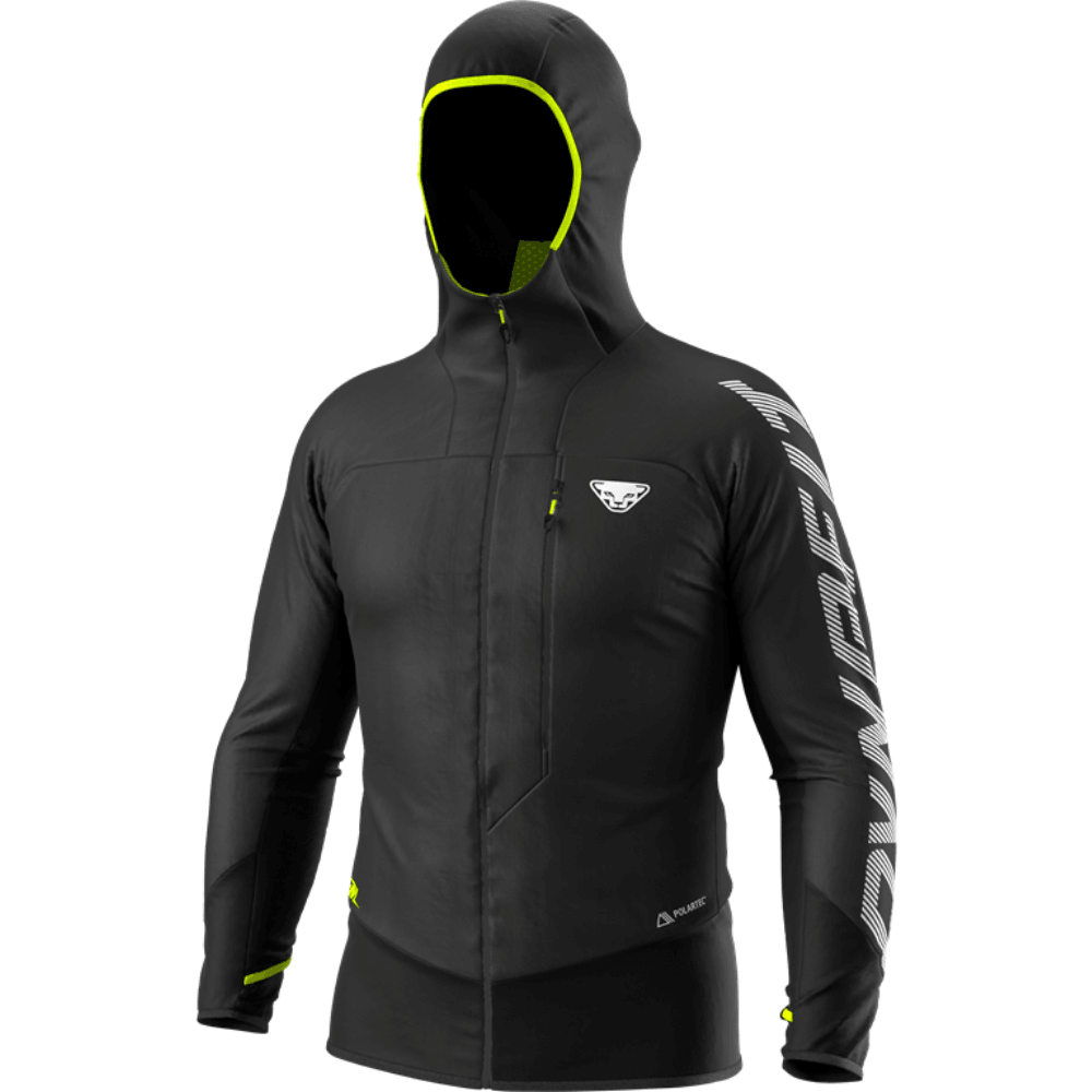 Dynafit M DNA Polartec Alpha Jacket (2023) Winter Apparel - Winter Apparel Mens Insulated Top Dynafit XSmall Black Out Neon Yellow 