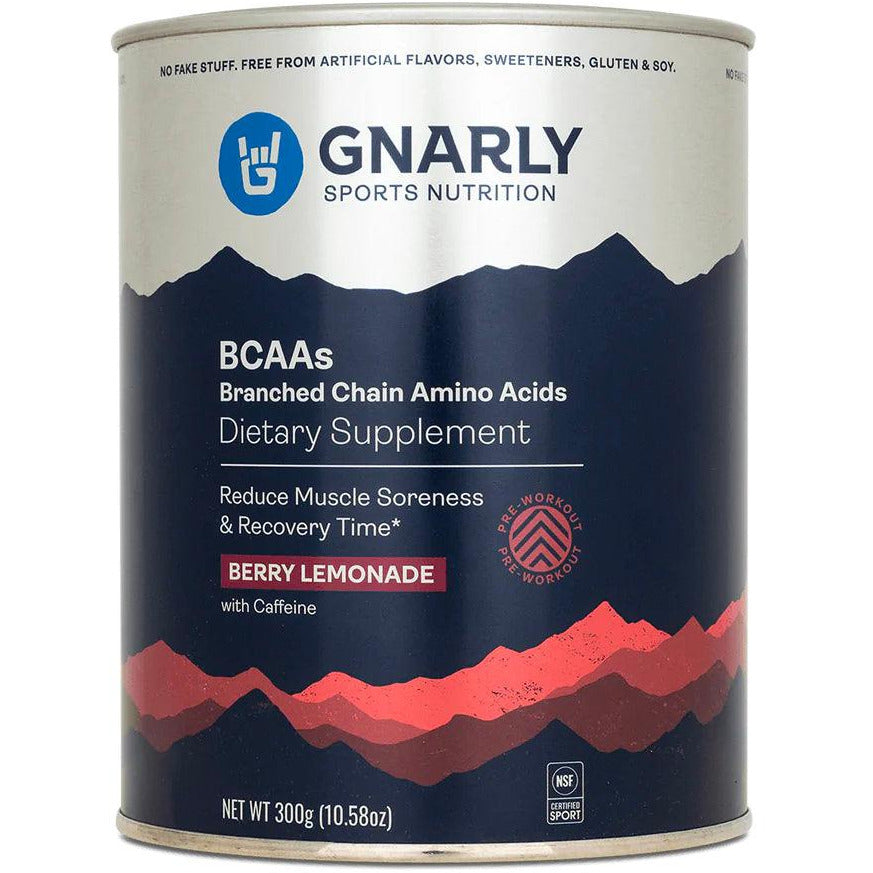 Gnarly BCAAs Dietary Supplement Cycling Accessories - Food Gnarly Berry Lemonade w/Caffeine (30 Servings)  