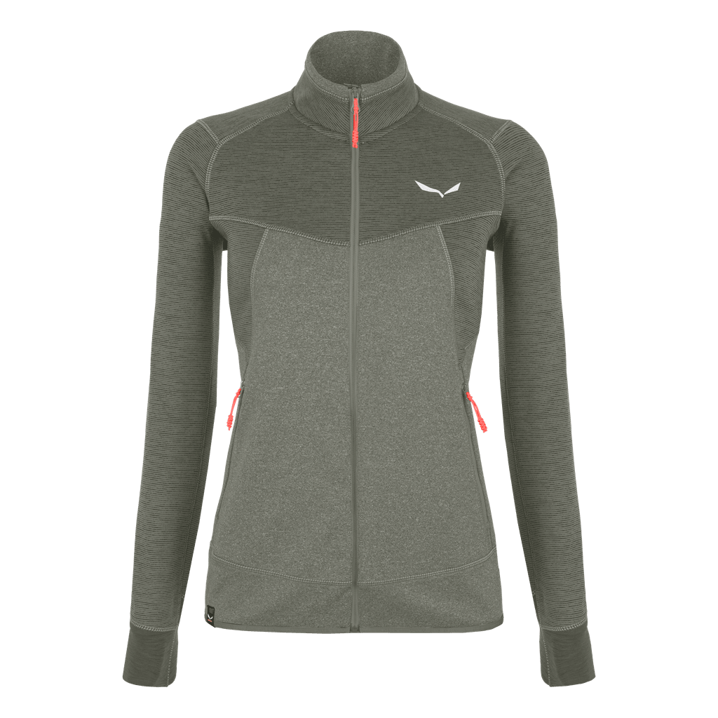 Salewa Puez Melange 2 Polarlite W Fleece Winter Apparel - Winter Apparel Womens Mid Layer Top Salewa Small Bungee Cord Melange 